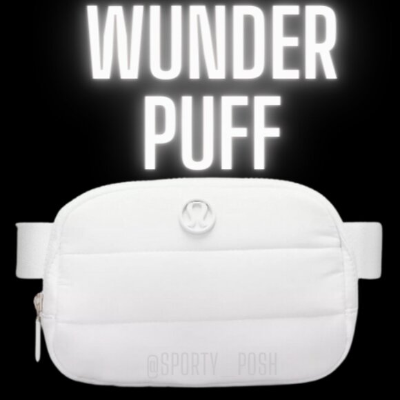 lululemon athletica Handbags - NWT White lululemon Wunder Puff Everywhere Belt Bag EBB 1L